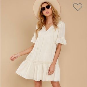 NWOT Aura Cream Dress